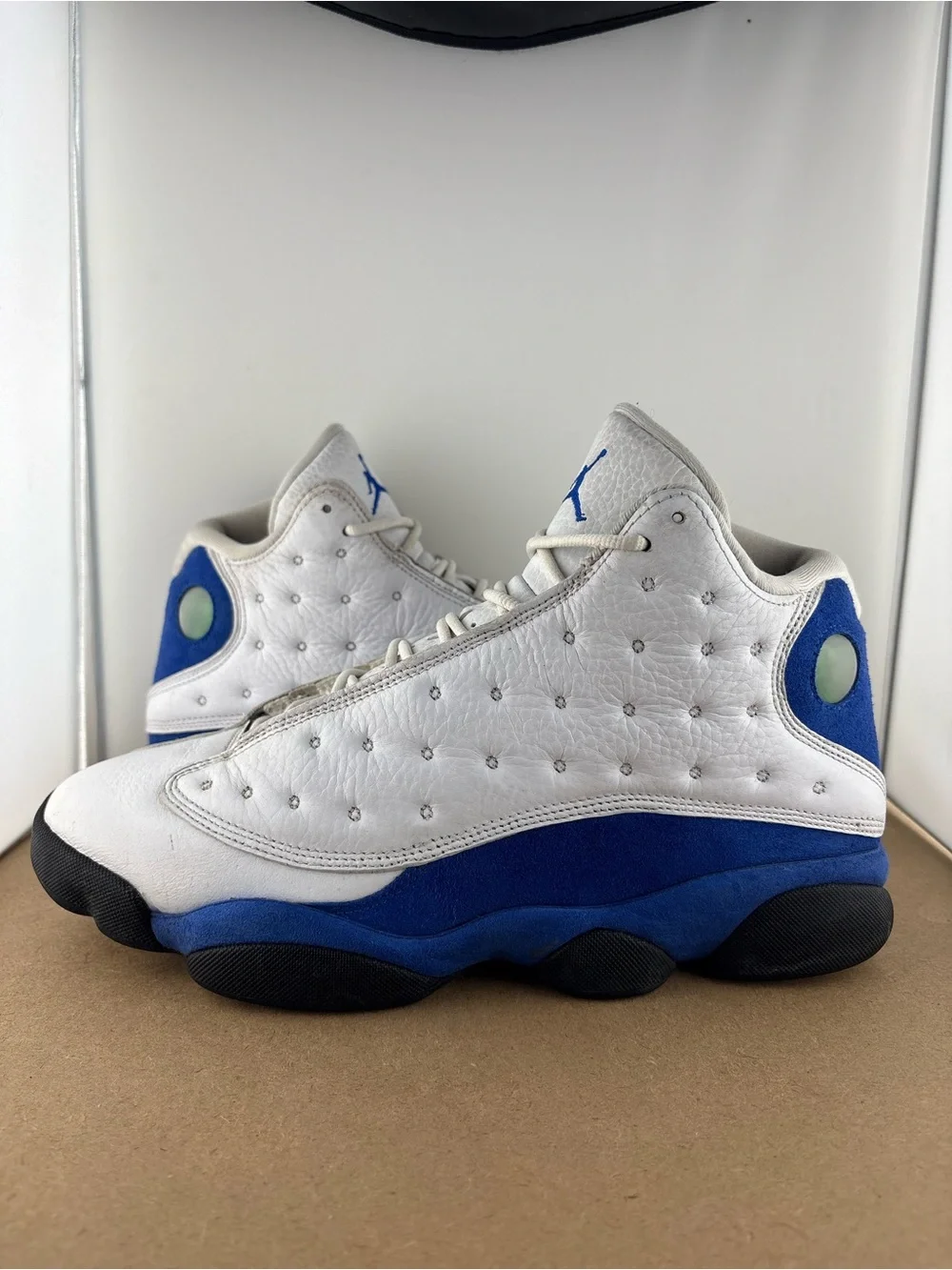 Nike Air Jordan 13 Retro White Hyper Royal Blue 414571-117 Men’s Size 10.5